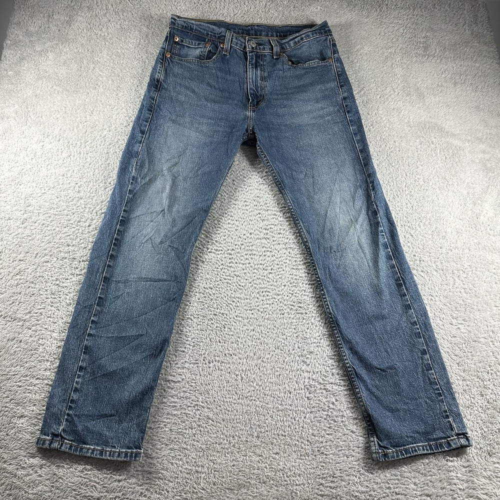 VINTAGE Levi's 505‎ Jeans Mens 32x30 (Fits 30x28.5) Blue Dark Wash Faded Classic